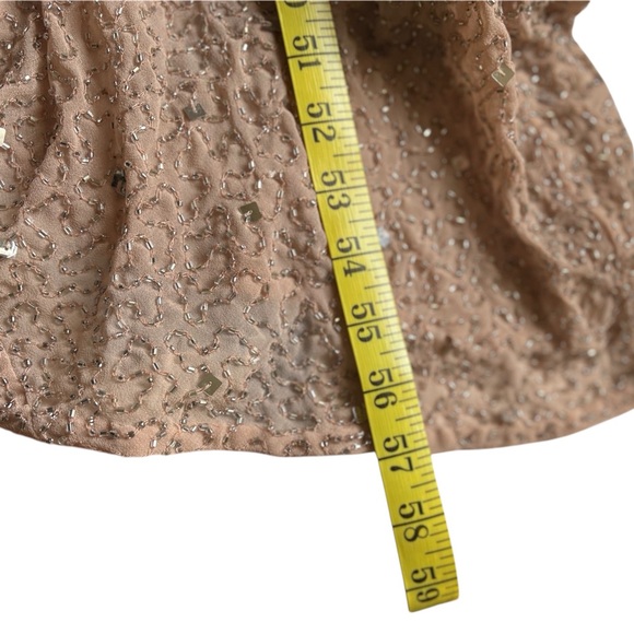 Elegant Light Pink Beaded Evening Gown - Picture 6 of 7